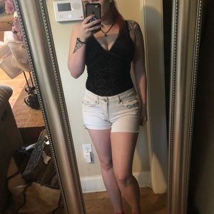 Sheer leopard print bodysuit